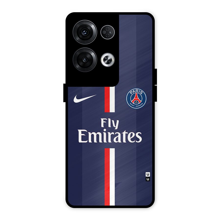 Saint Paris Jersey Metal Back Case for Oppo Reno8 Pro 5G