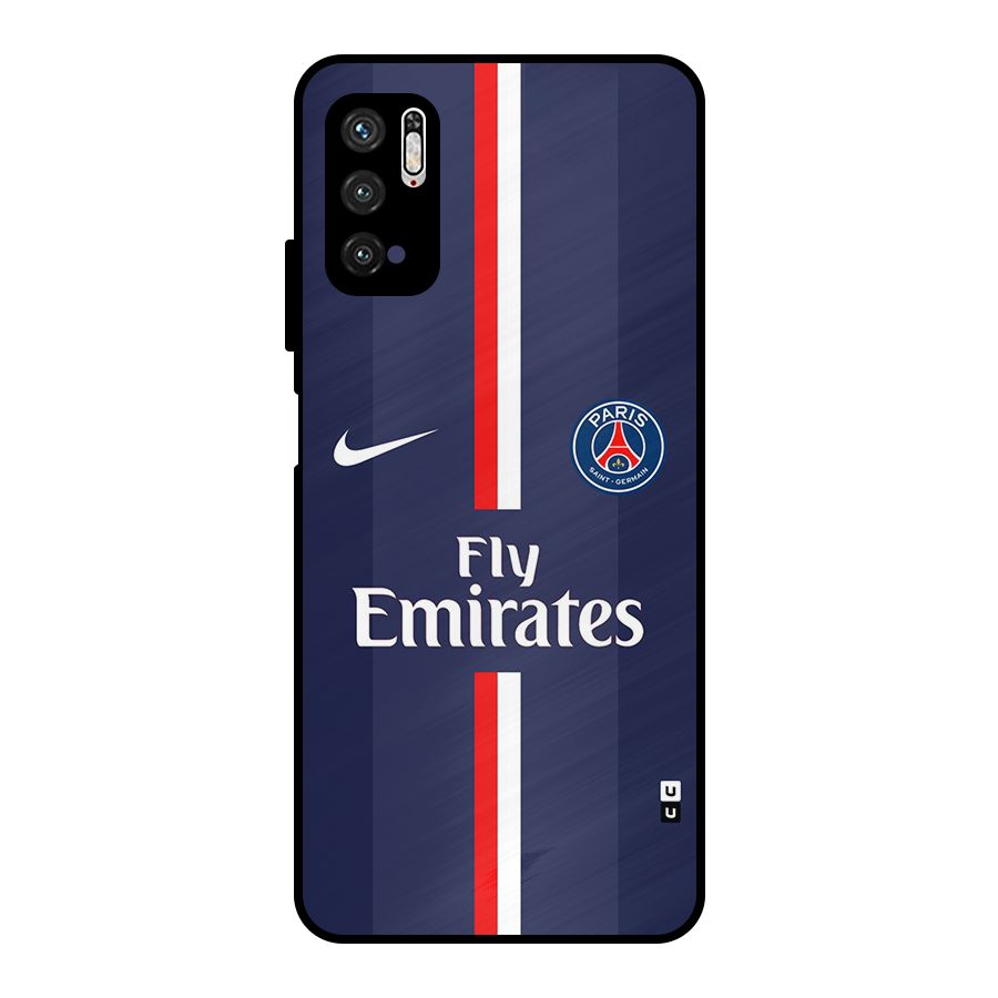 Saint Paris Jersey Metal Back Case for Poco M3 Pro 5G