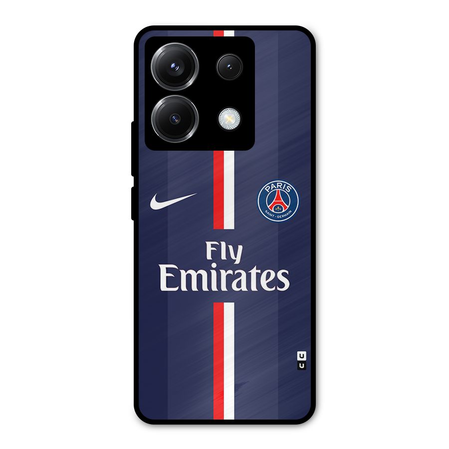 Saint Paris Jersey Metal Back Case for Poco X6