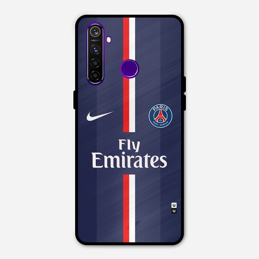 Saint Paris Jersey Metal Back Case for Realme 5 Pro