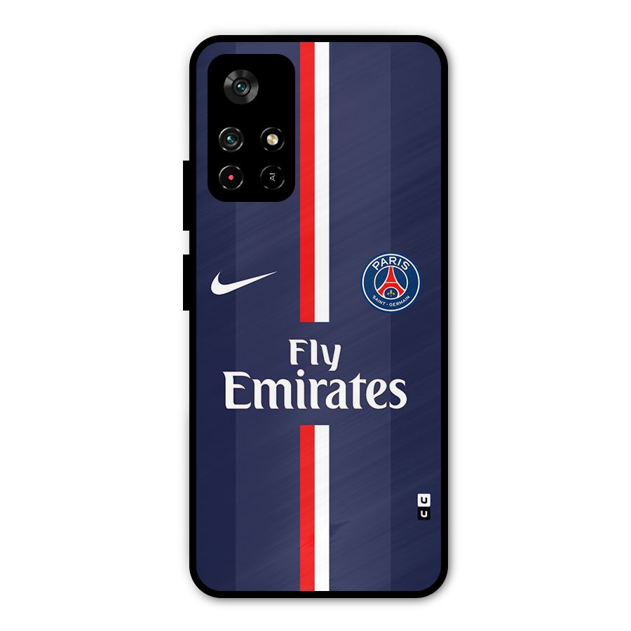Saint Paris Jersey Metal Back Case for Redmi Note 11T 5G