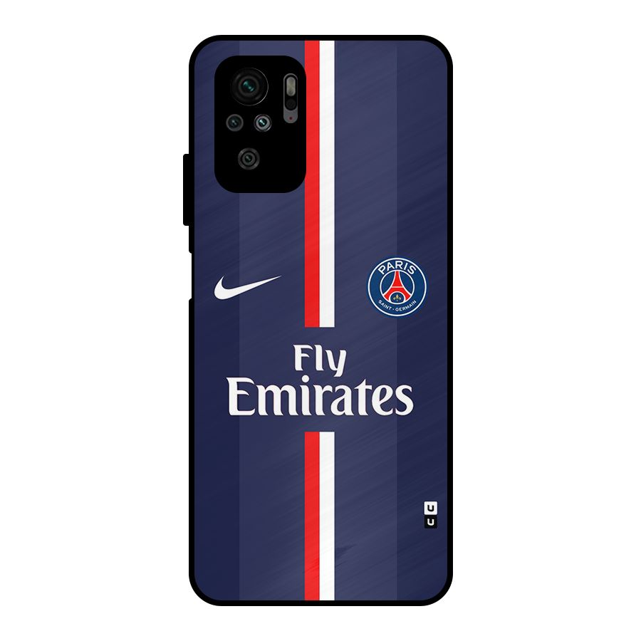 Saint Paris Jersey Metal Back Case for Redmi Note 11 SE