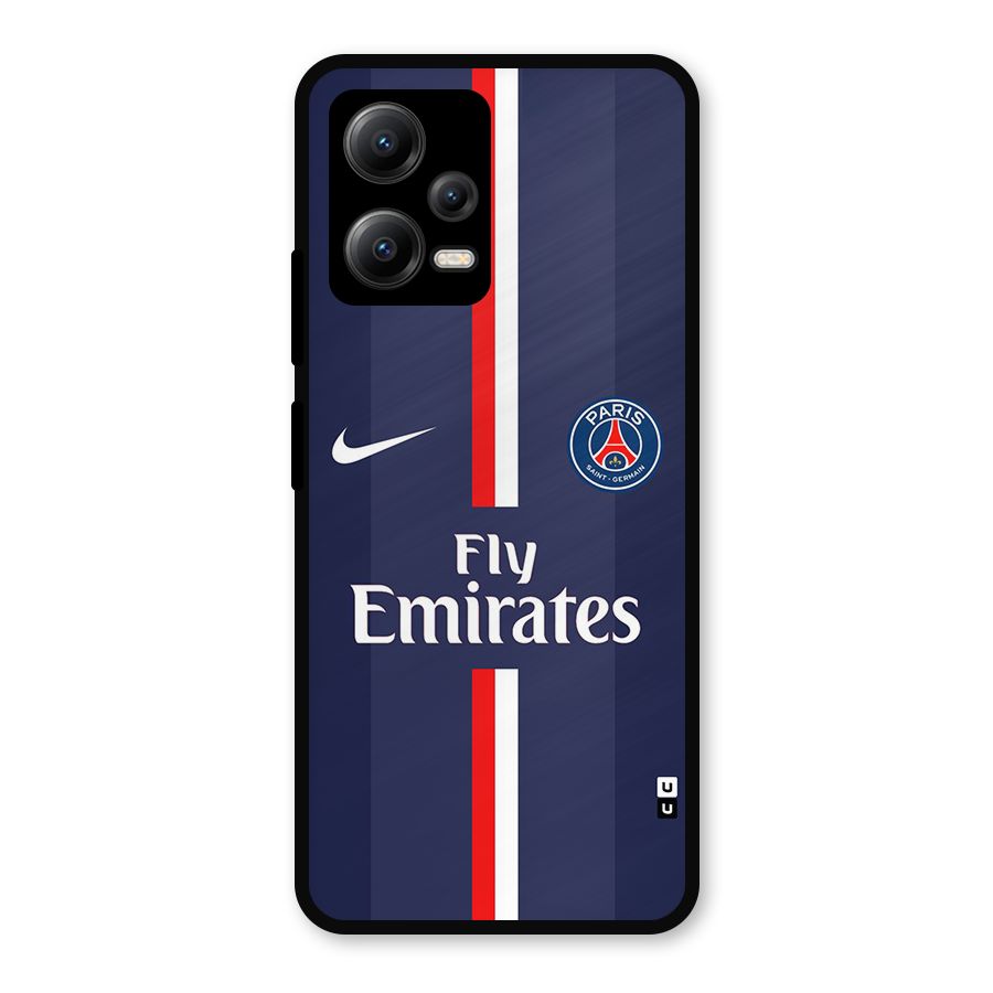 Saint Paris Jersey Metal Back Case for Redmi Note 12 5G