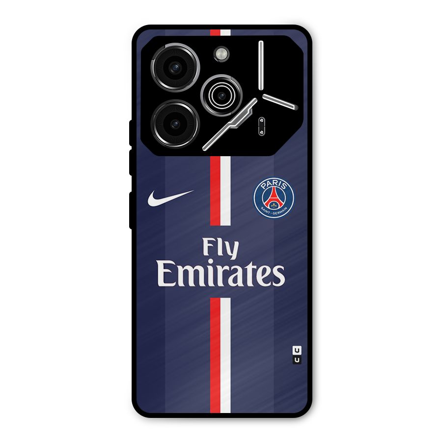 Saint Paris Jersey Metal Back Case for Tecno Pova 6 Pro