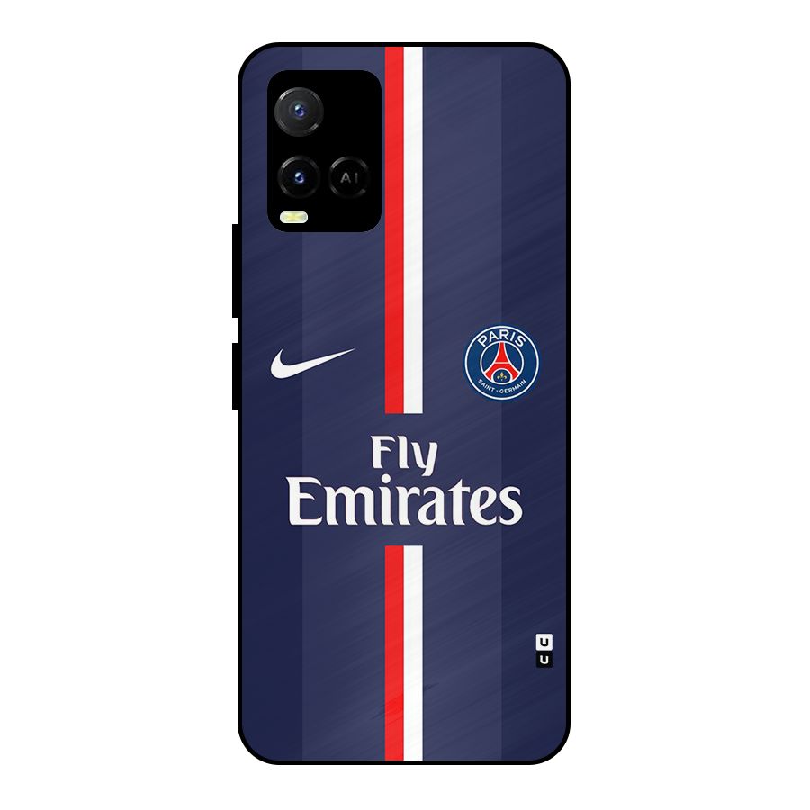 Saint Paris Jersey Metal Back Case for Vivo Y33s