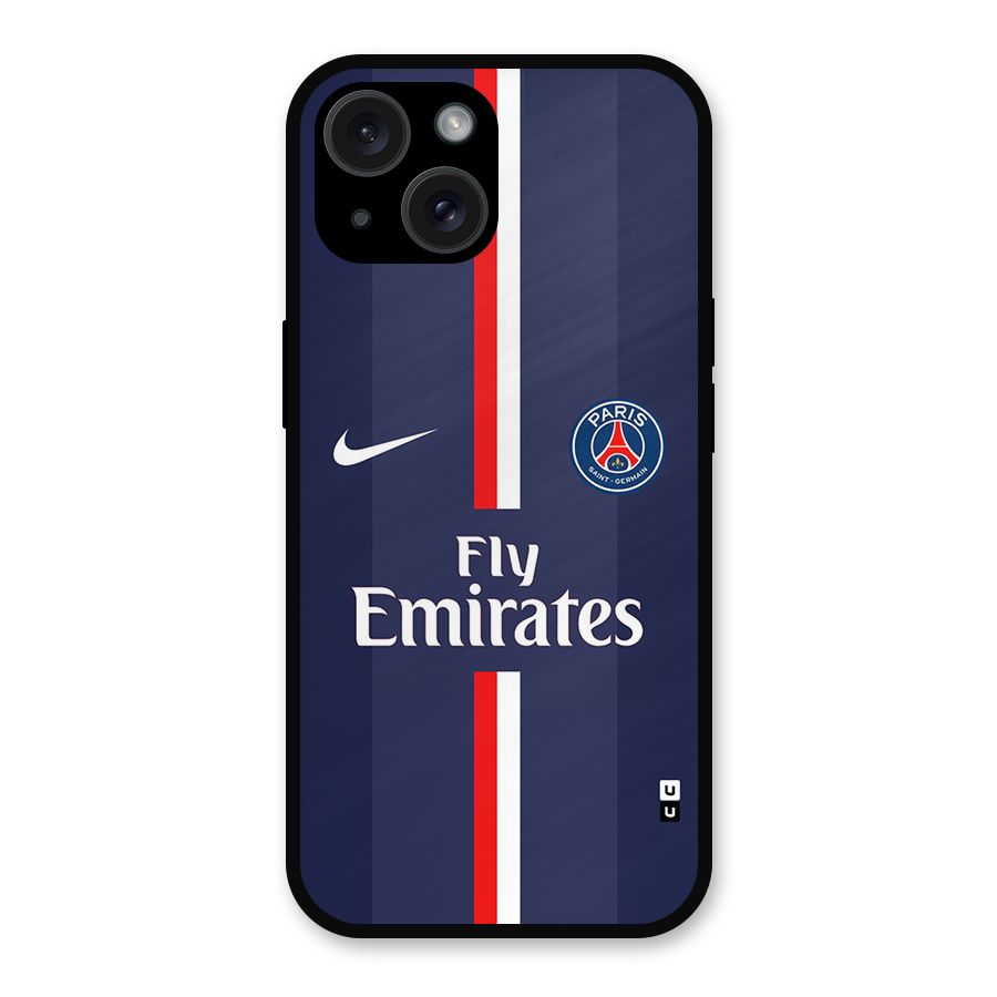 Saint Paris Jersey Metal Back Case for iPhone 15
