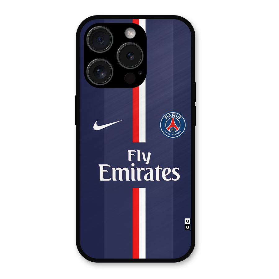 Saint Paris Jersey Metal Back Case for iPhone 15 Pro