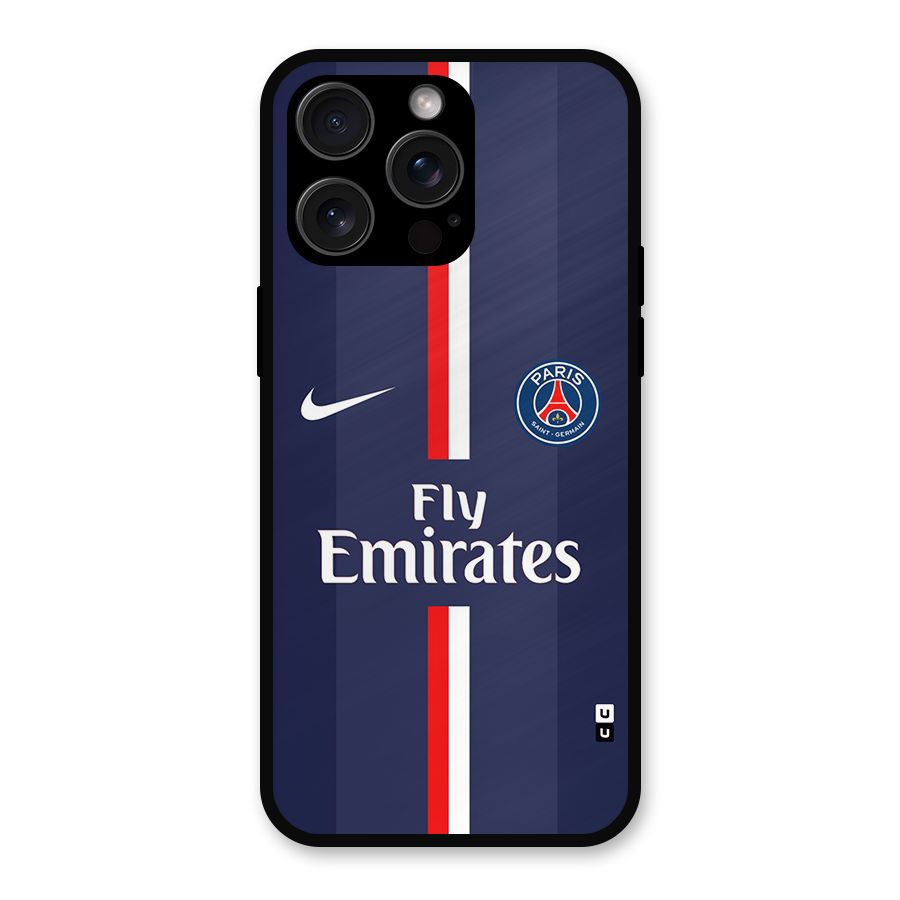 Saint Paris Jersey Metal Back Case for iPhone 15 Pro Max