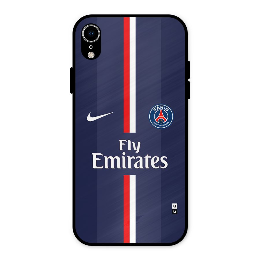Saint Paris Jersey Metal Back Case for iPhone XR