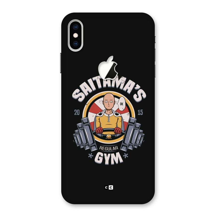 Saitama Gym Back Case for iPhone XS Max Apple Cut