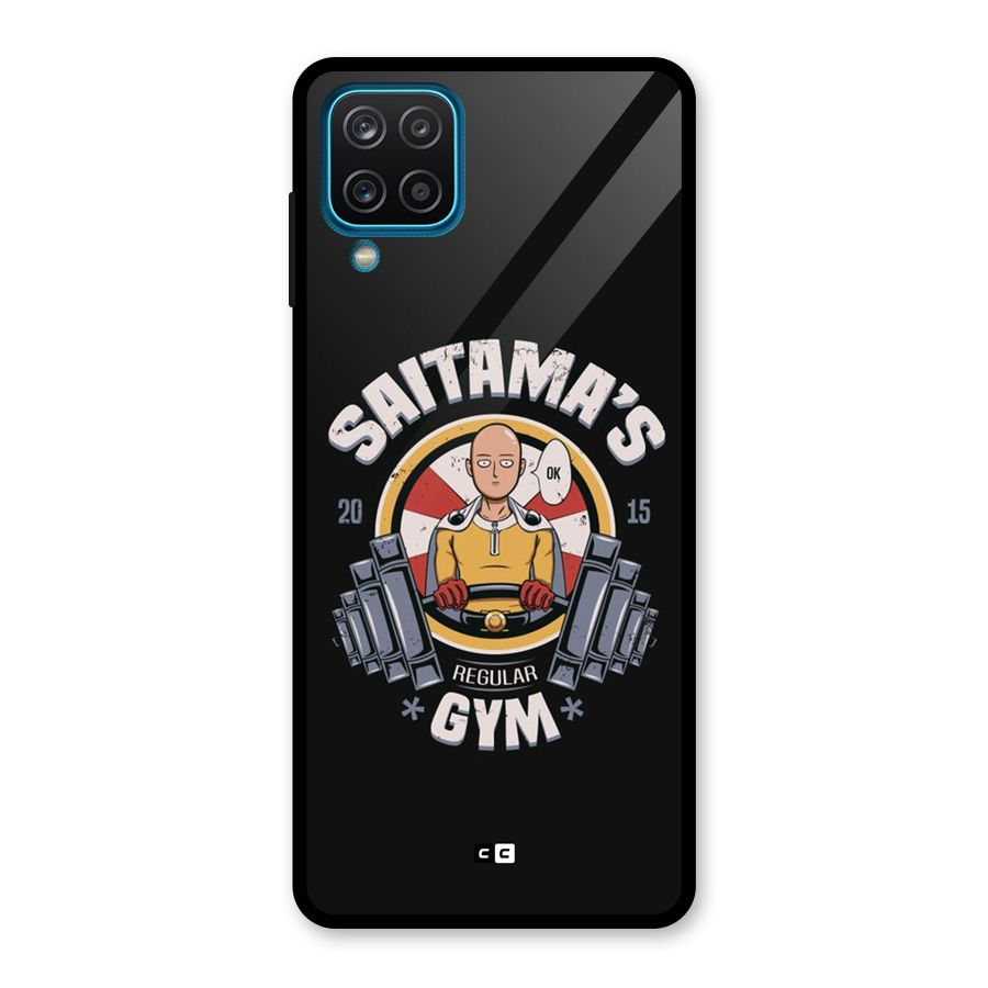 Saitama Gym Glass Back Case for Galaxy A12