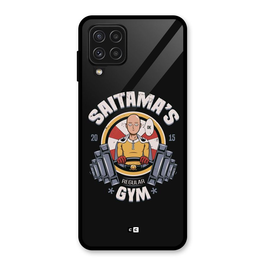 Saitama Gym Glass Back Case for Galaxy A22 4G