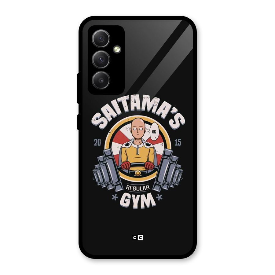 Saitama Gym Glass Back Case for Galaxy A34