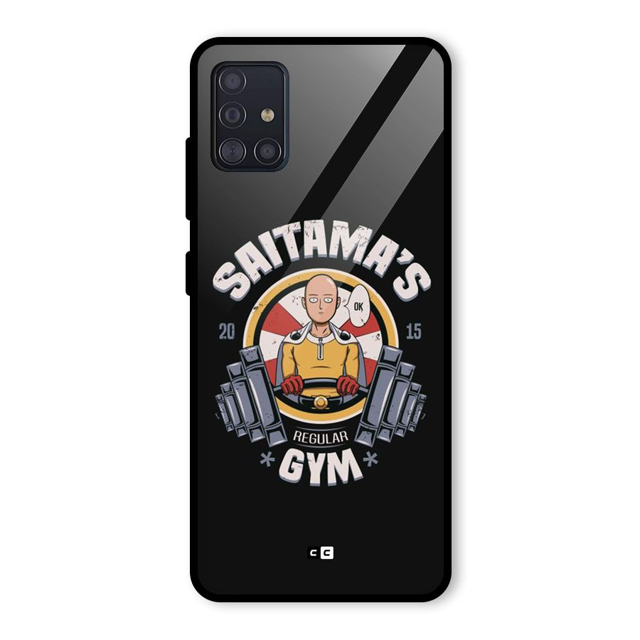 Saitama Gym Glass Back Case for Galaxy A51