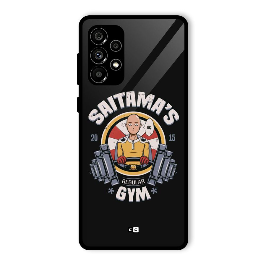 Saitama Gym Glass Back Case for Galaxy A73 5G