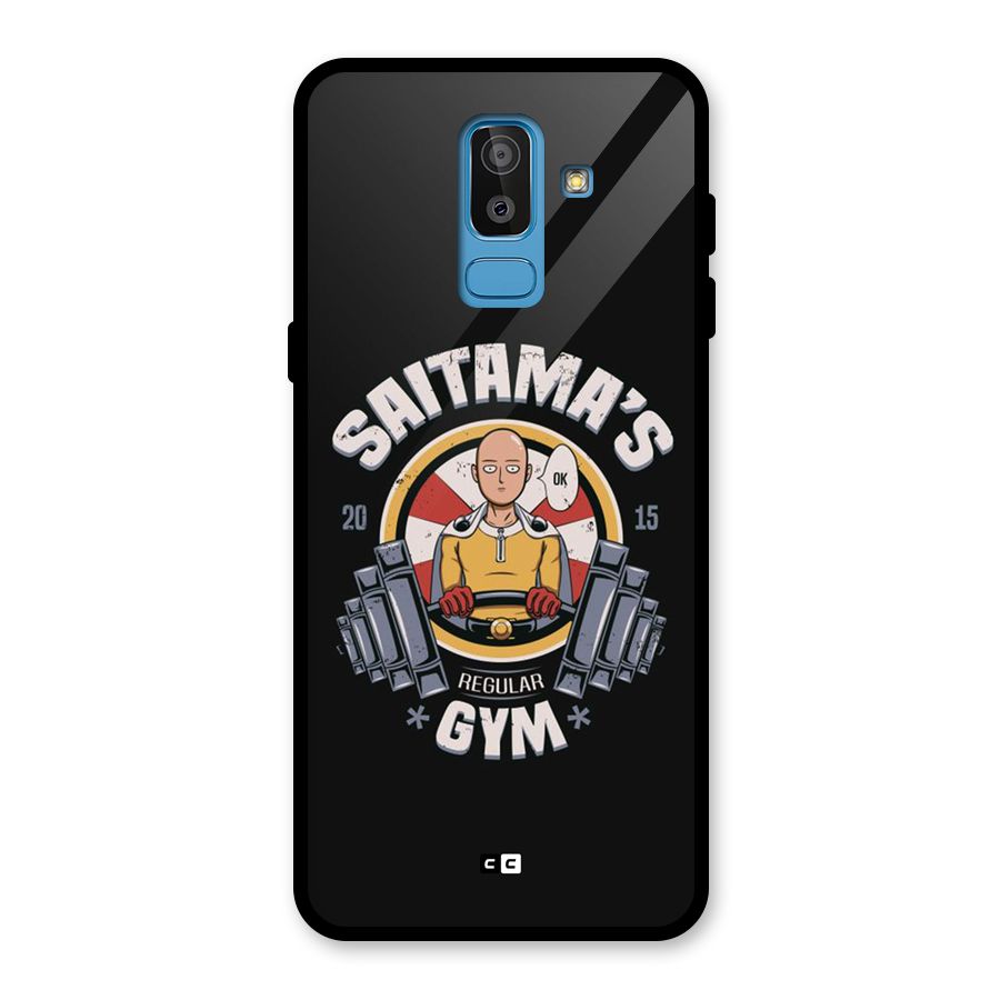 Saitama Gym Glass Back Case for Galaxy J8