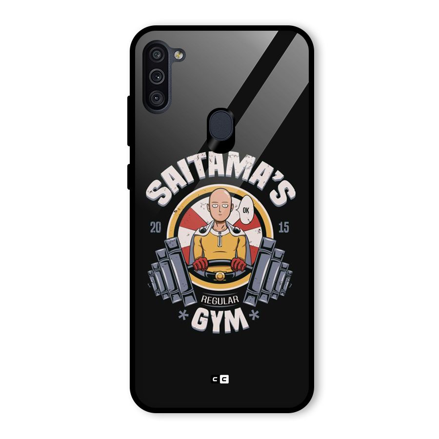 Saitama Gym Glass Back Case for Galaxy M11