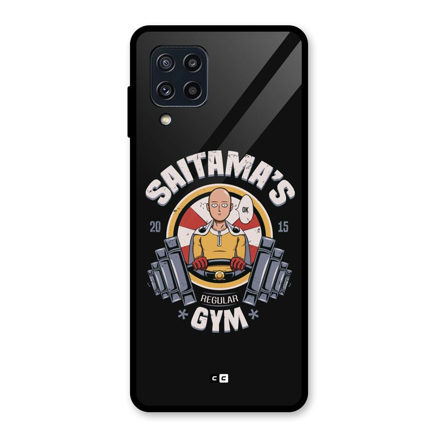 Saitama Gym Glass Back Case for Galaxy M32