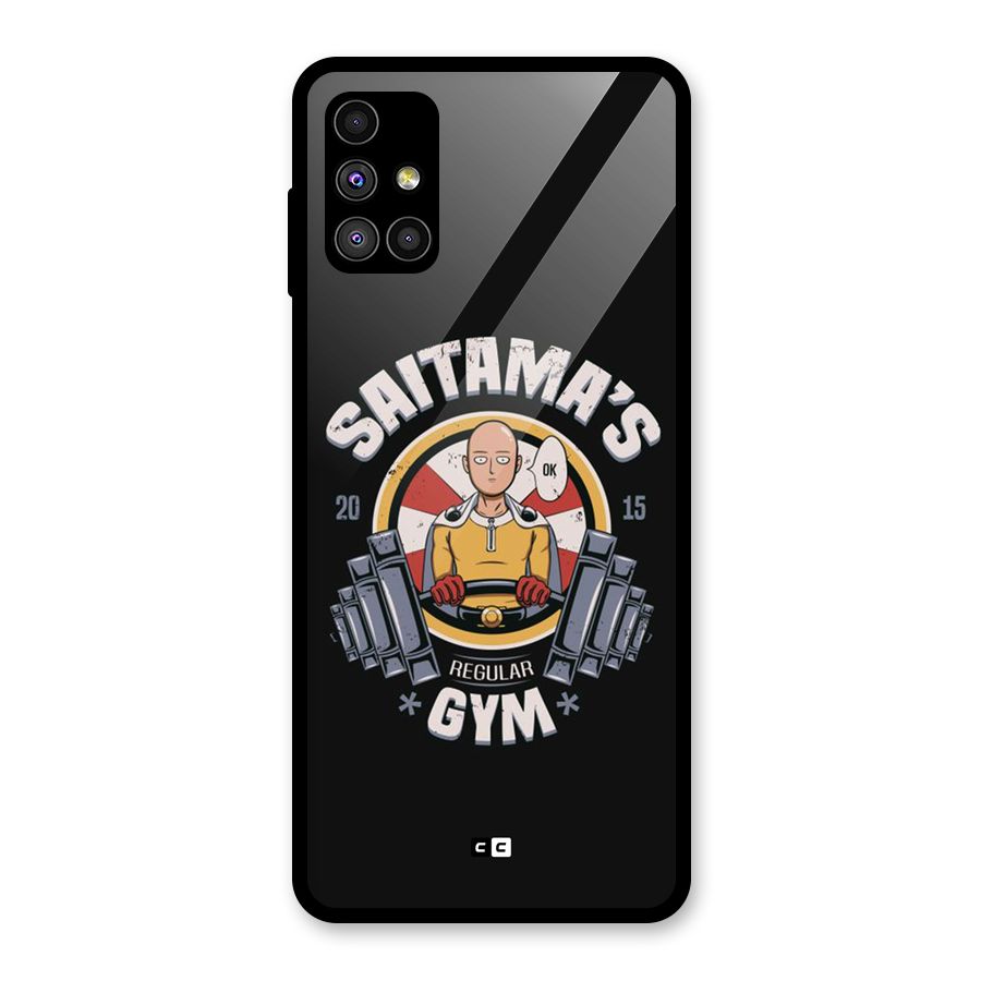 Saitama Gym Glass Back Case for Galaxy M51