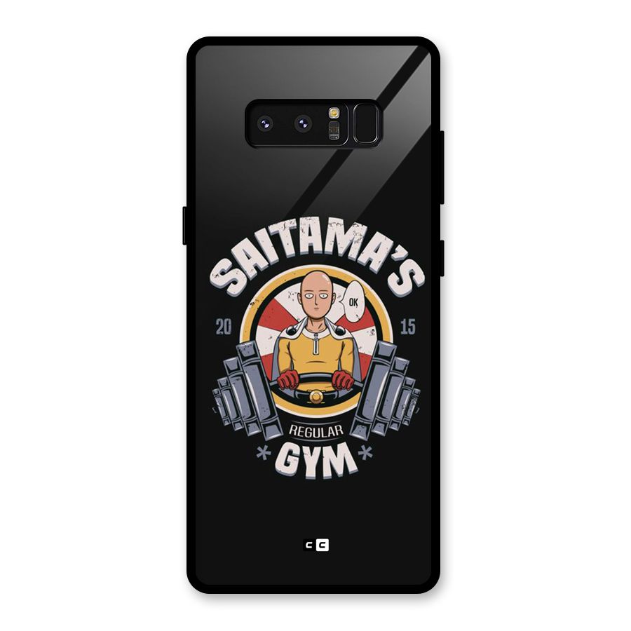 Saitama Gym Glass Back Case for Galaxy Note 8