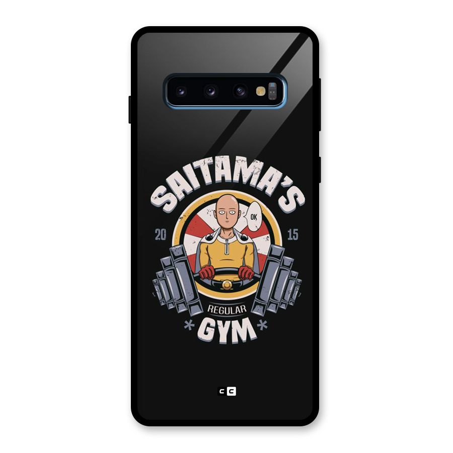 Saitama Gym Glass Back Case for Galaxy S10