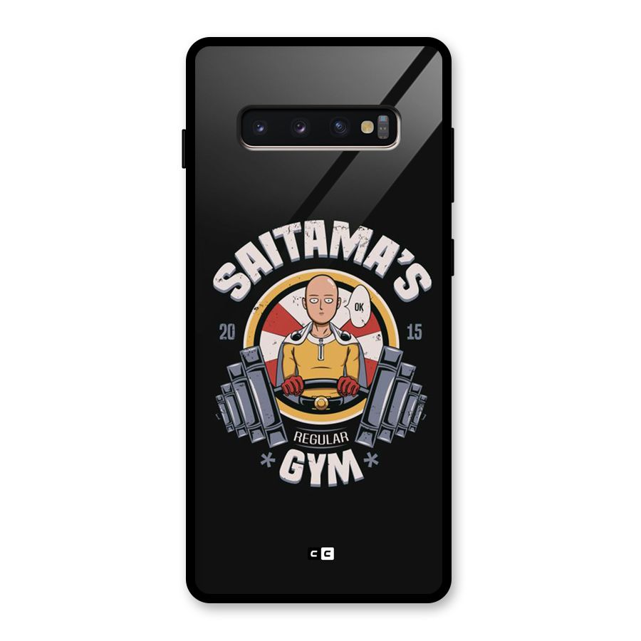Saitama Gym Glass Back Case for Galaxy S10 Plus
