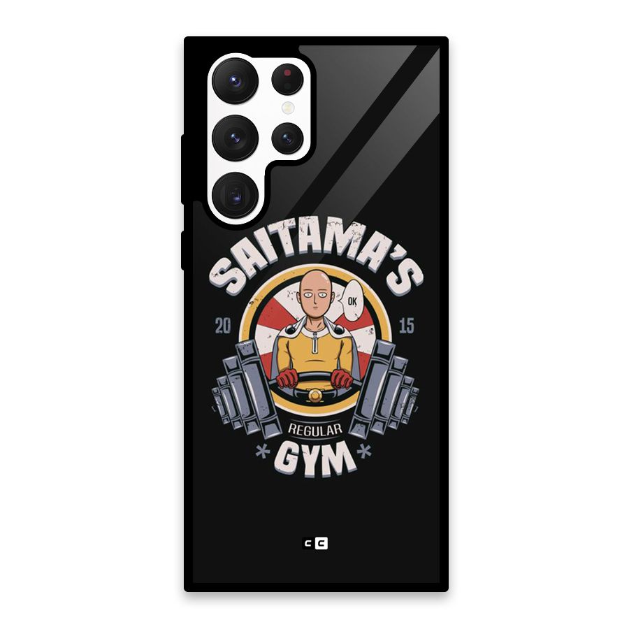 Saitama Gym Glass Back Case for Galaxy S22 Ultra 5G