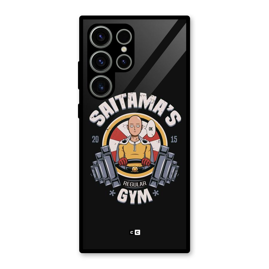 Saitama Gym Glass Back Case for Galaxy S23 Ultra