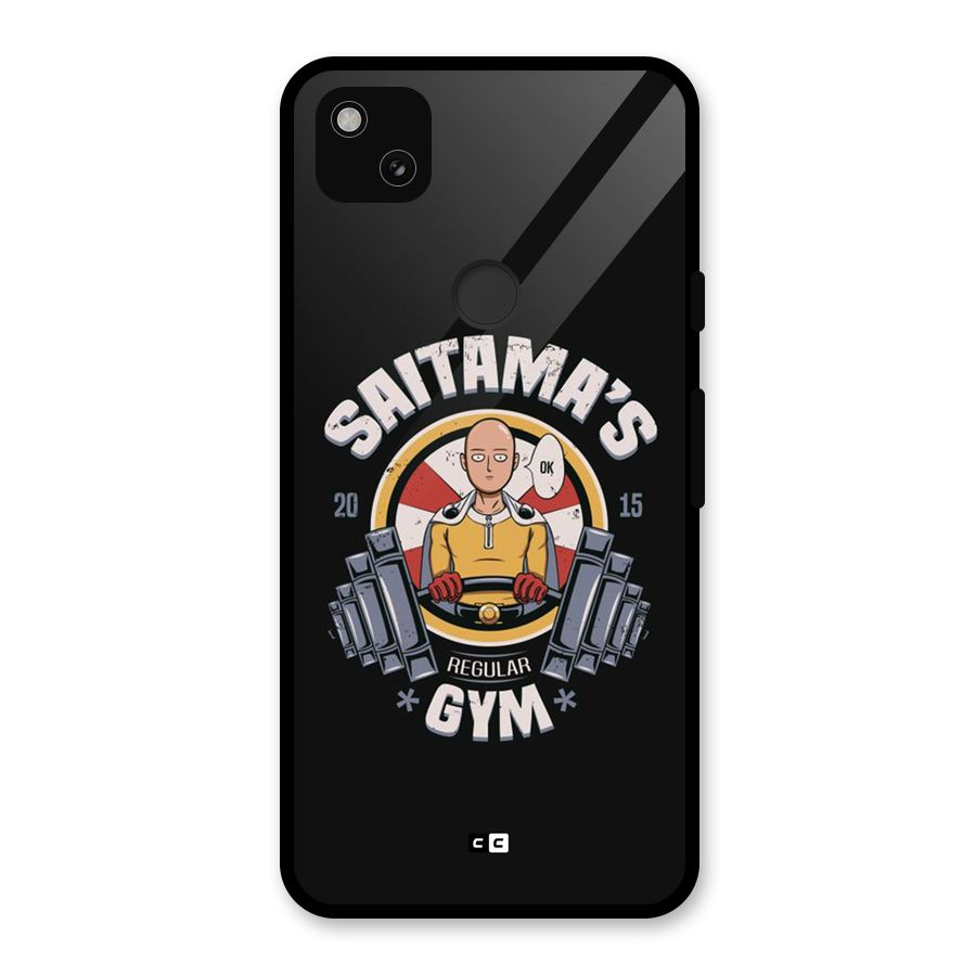 Saitama Gym Glass Back Case for Google Pixel 4a