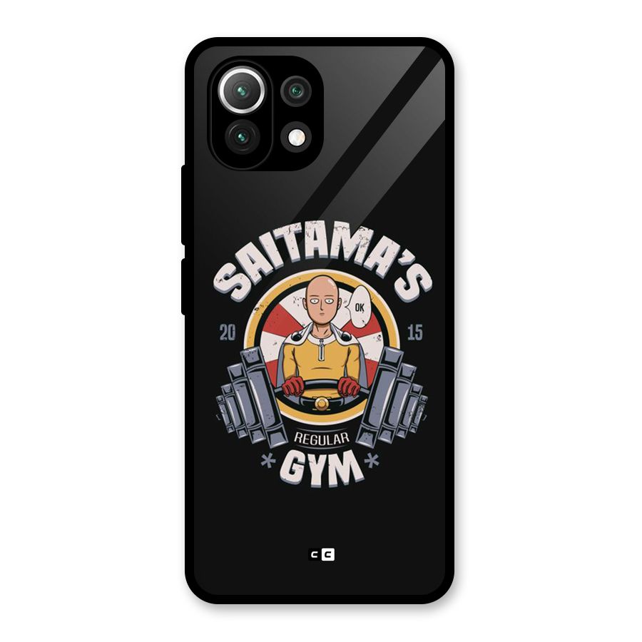Saitama Gym Glass Back Case for Mi 11 Lite