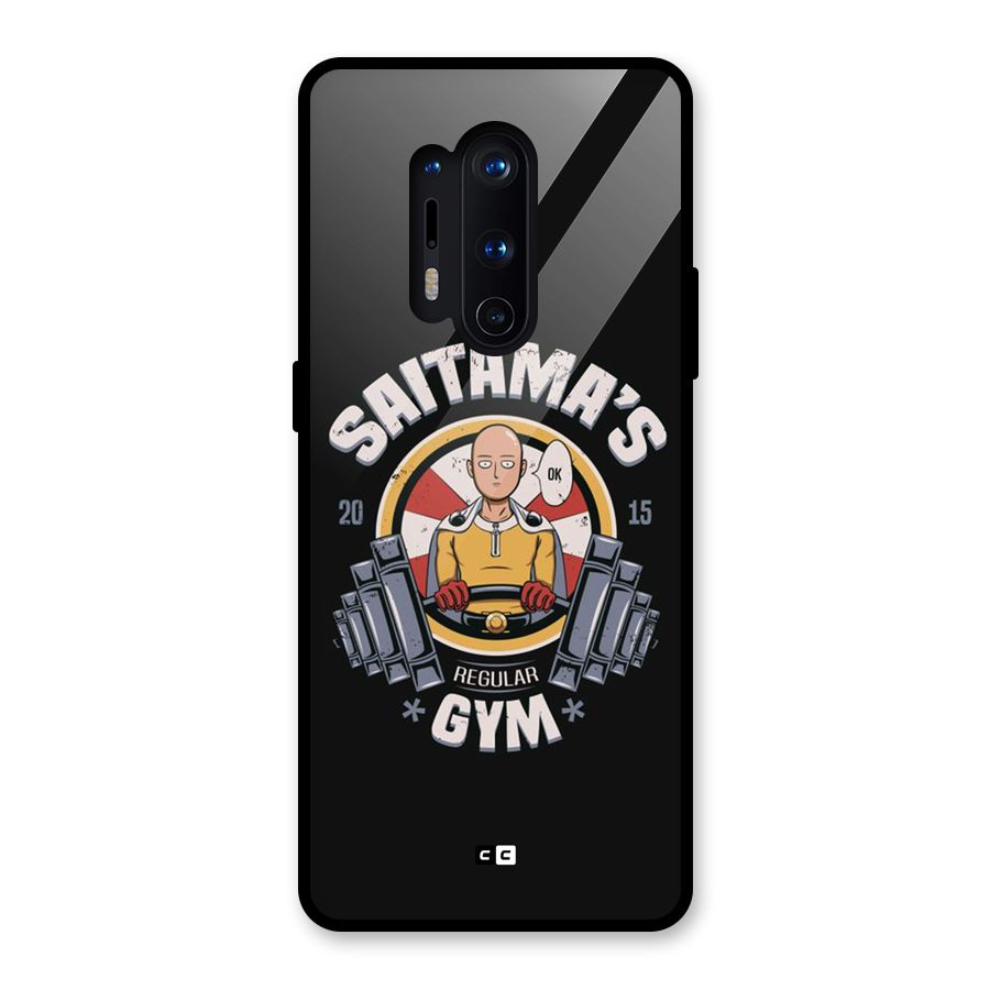 Saitama Gym Glass Back Case for OnePlus 8 Pro