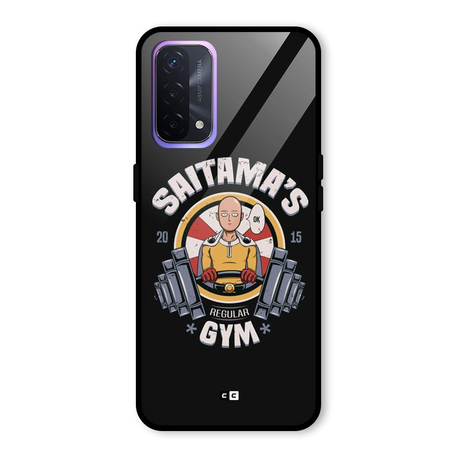 Saitama Gym Glass Back Case for Oppo A74 5G