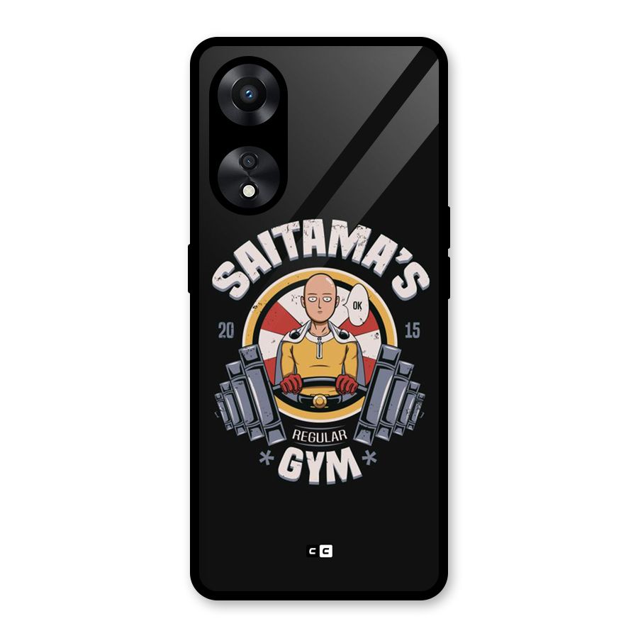 Saitama Gym Glass Back Case for Oppo A78