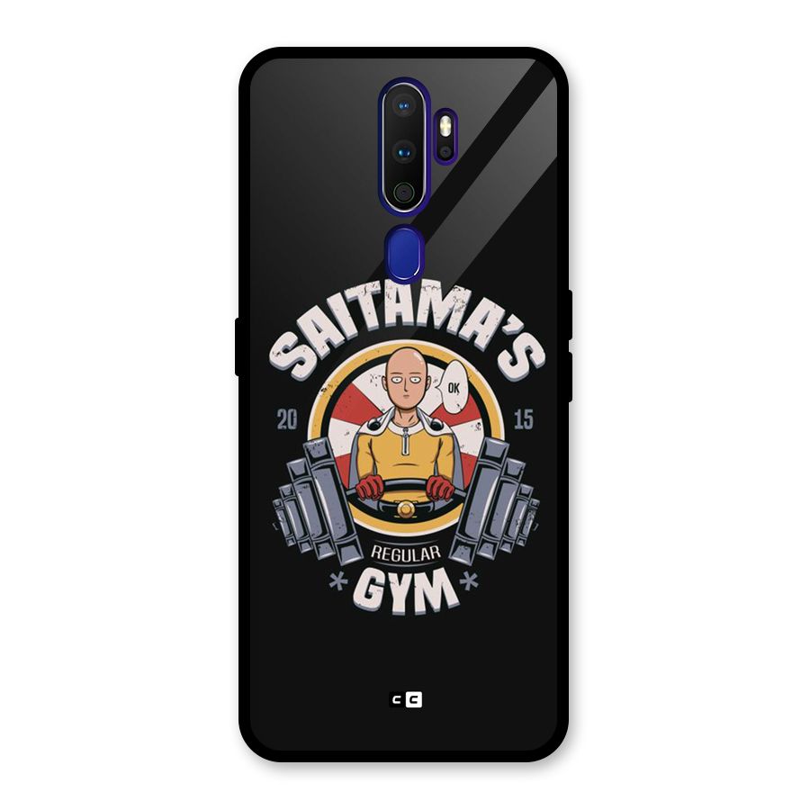 Saitama Gym Glass Back Case for Oppo A9 (2020)