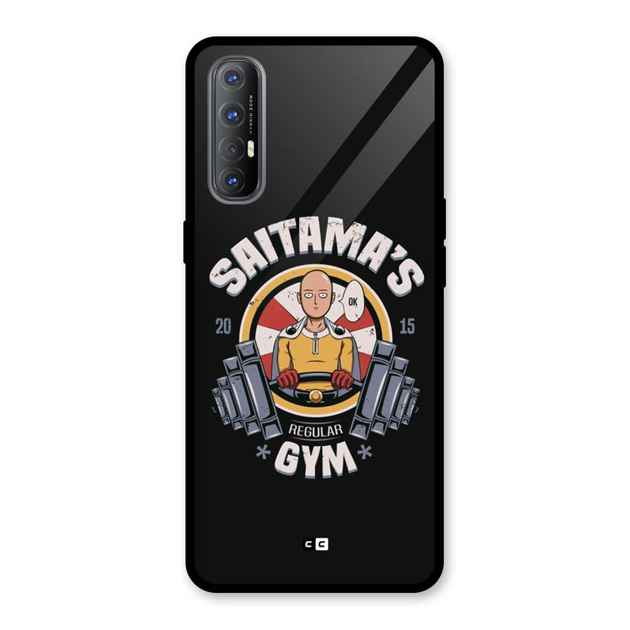 Saitama Gym Glass Back Case for Oppo Reno3 Pro