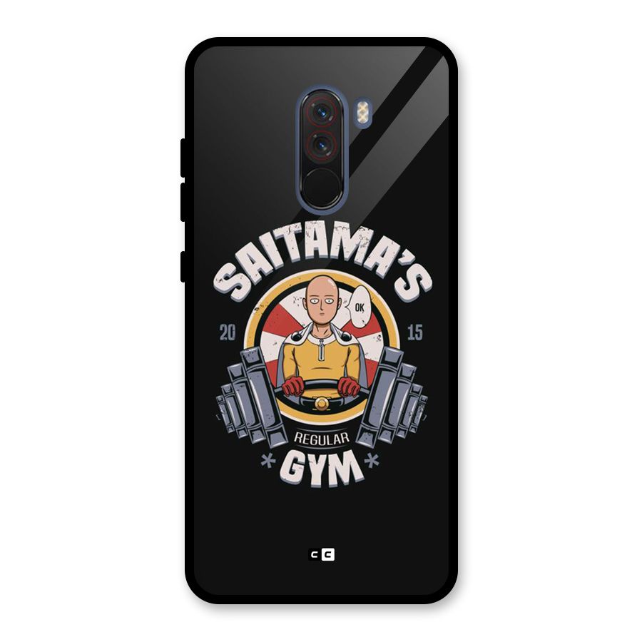 Saitama Gym Glass Back Case for Poco F1