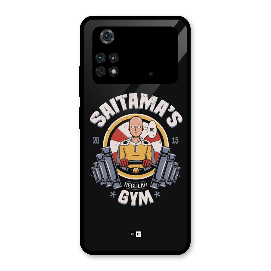 Saitama Gym Glass Back Case for Poco M4 Pro 4G