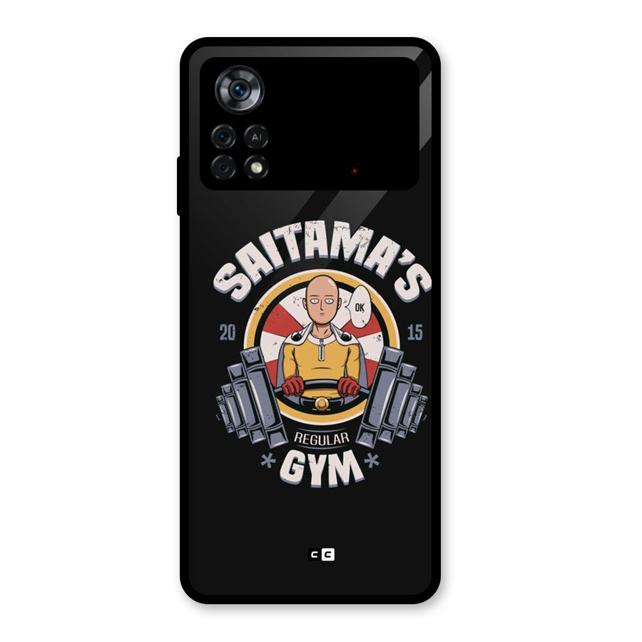 Saitama Gym Glass Back Case for Poco X4 Pro 5G