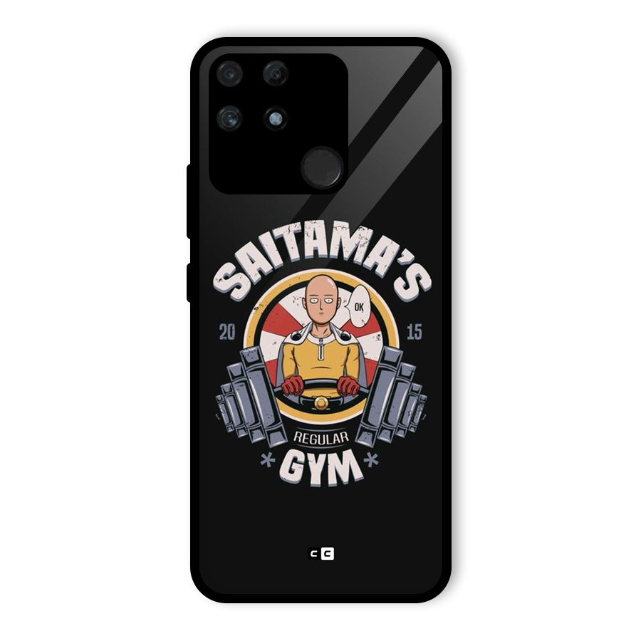 Saitama Gym Glass Back Case for Realme Narzo 50A
