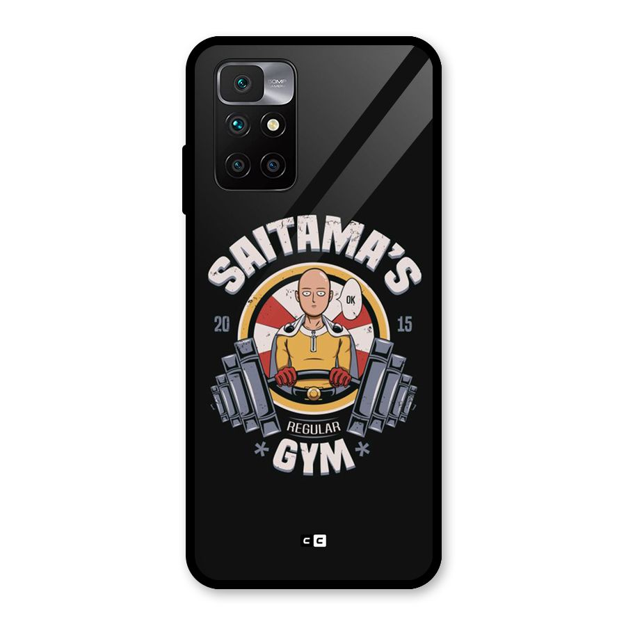 Saitama Gym Glass Back Case for Redmi 10 Prime