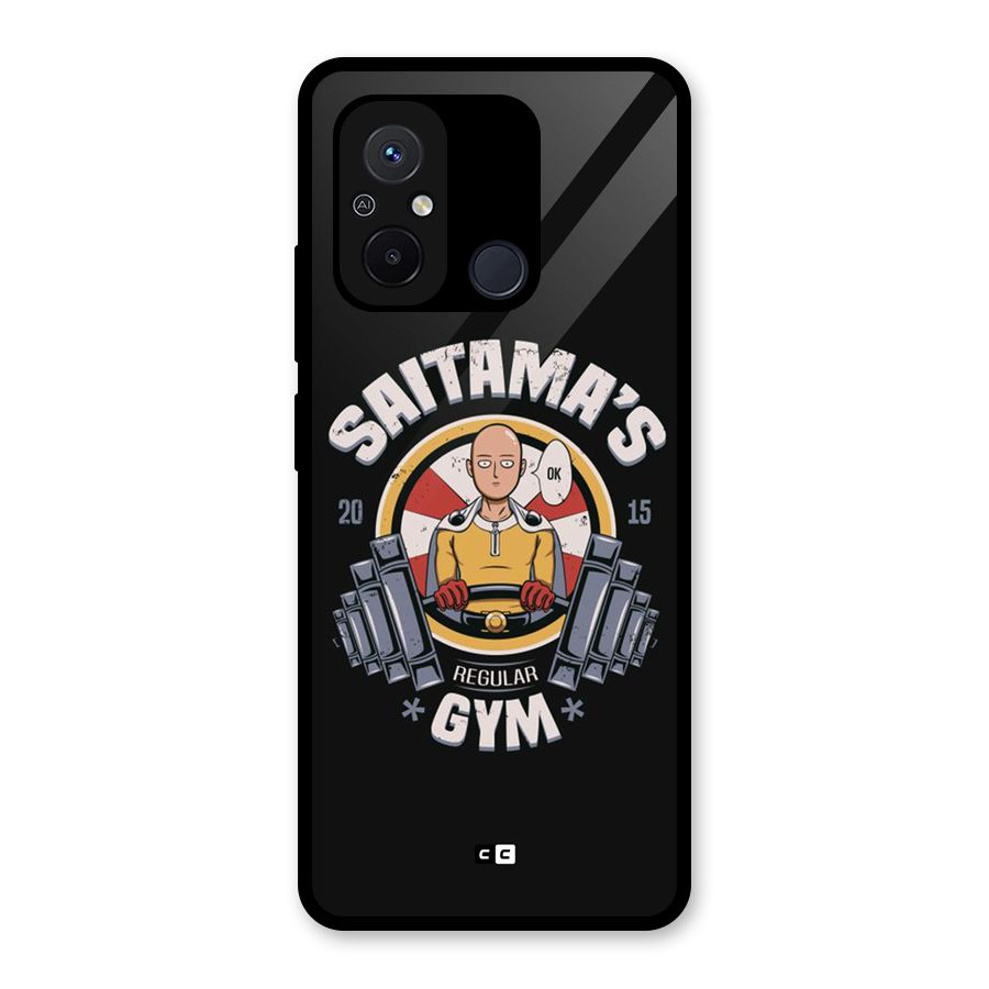 Saitama Gym Glass Back Case for Redmi 12C