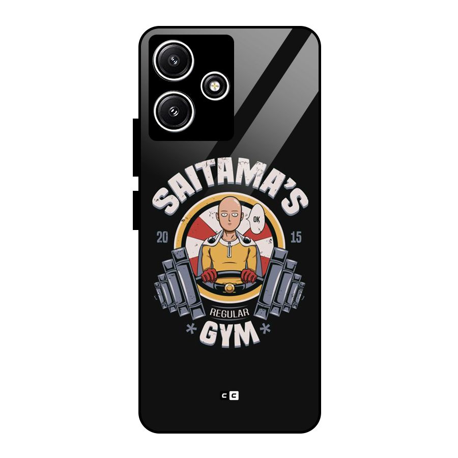 Saitama Gym Glass Back Case for Redmi 12 5G