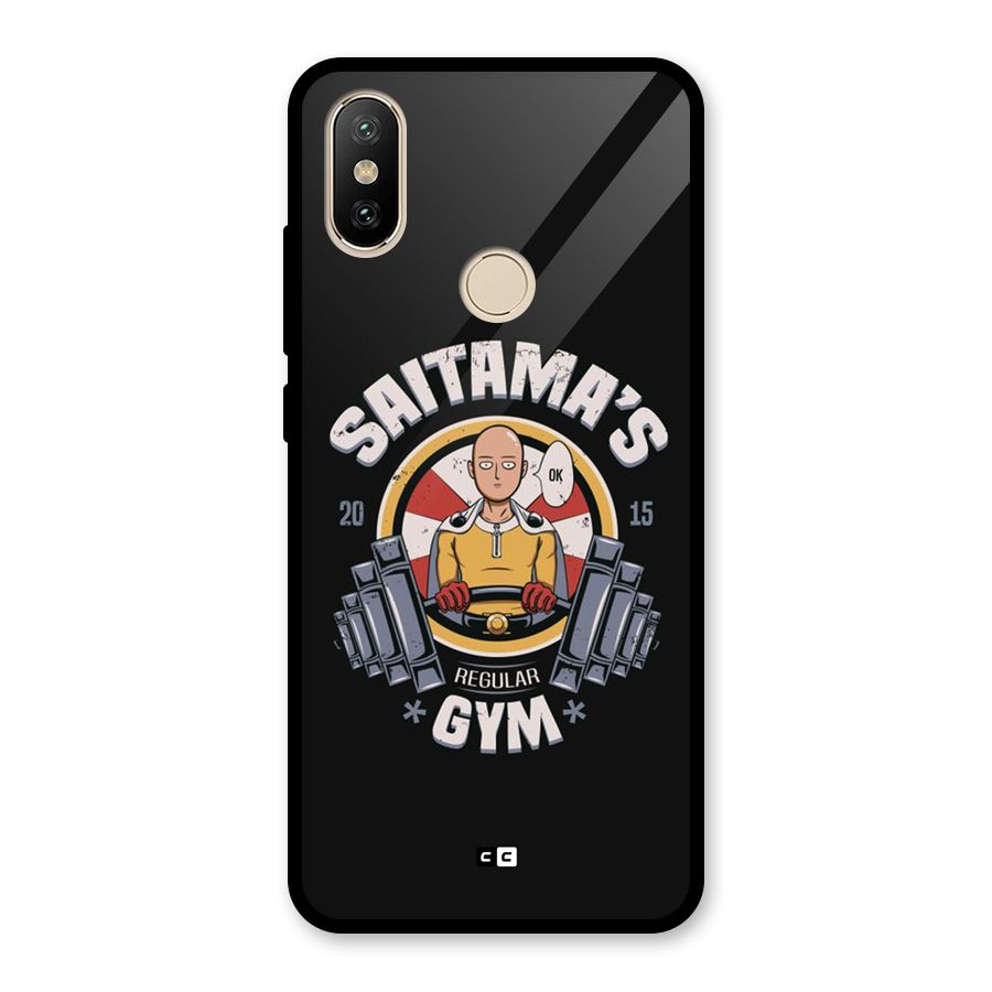 Saitama Gym Glass Back Case for Redmi A2