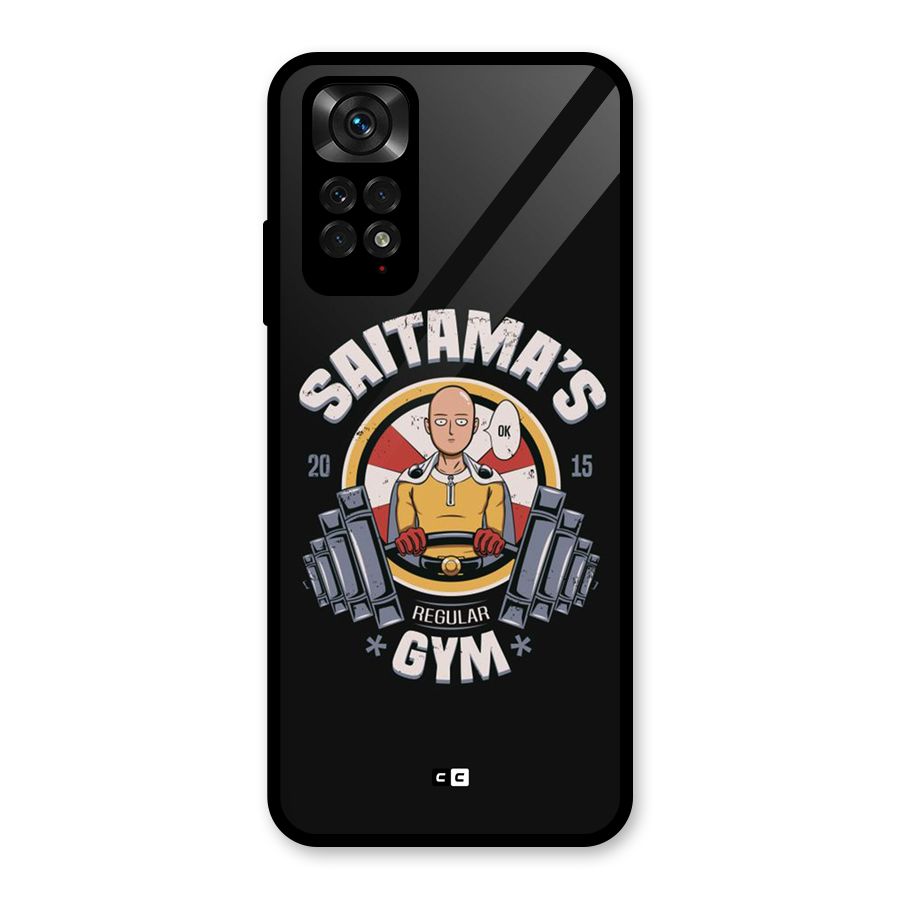 Saitama Gym Glass Back Case for Redmi Note 11