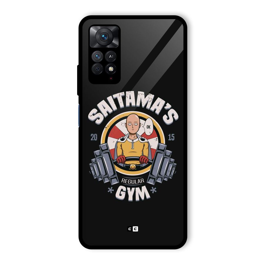 Saitama Gym Glass Back Case for Redmi Note 11 Pro
