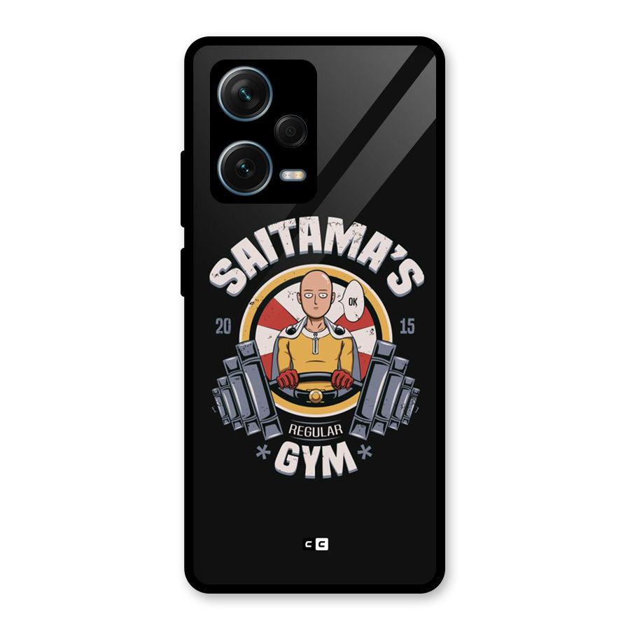 Saitama Gym Glass Back Case for Redmi Note 12 Pro Plus 5G