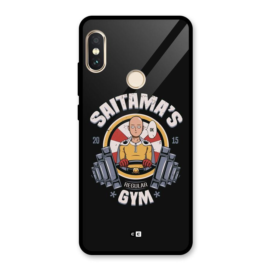 Saitama Gym Glass Back Case for Redmi Note 5 Pro