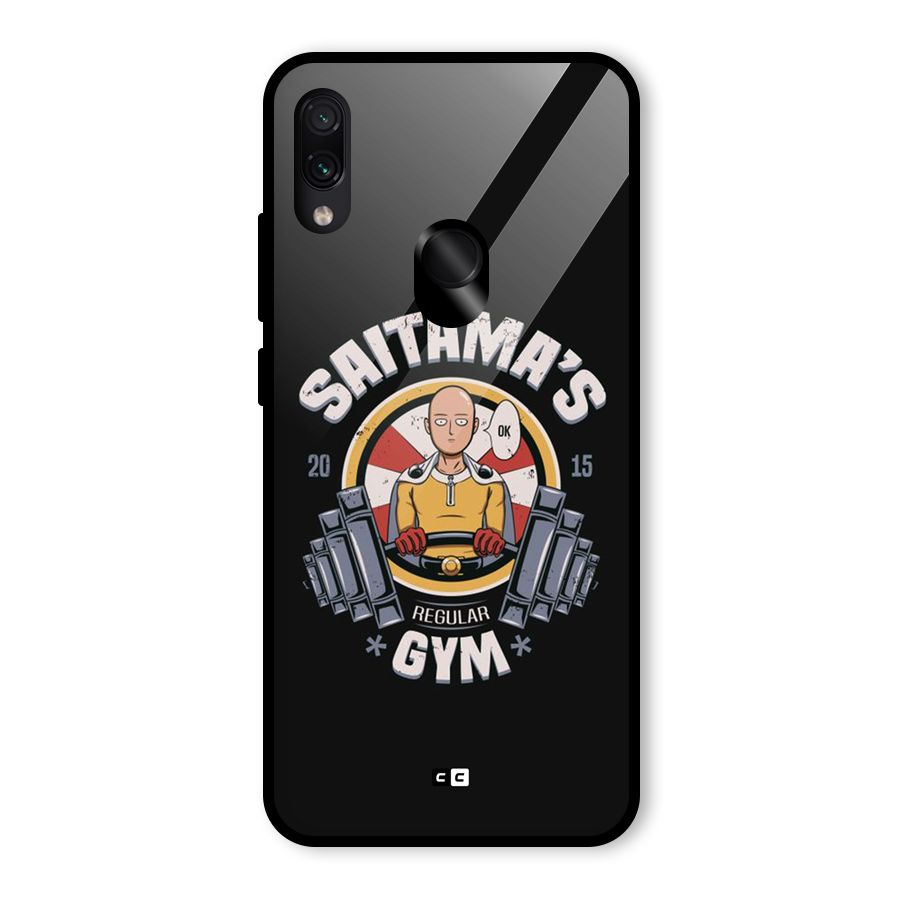Saitama Gym Glass Back Case for Redmi Note 7 Pro