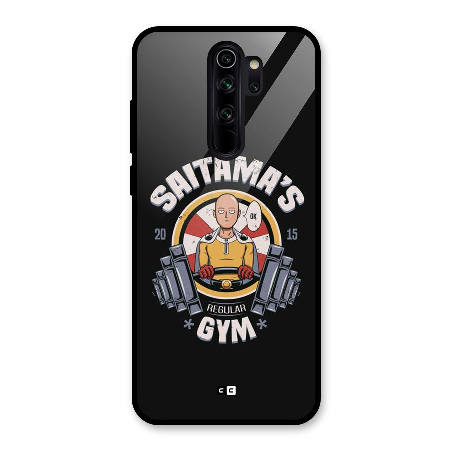 Saitama Gym Glass Back Case for Redmi Note 8 Pro