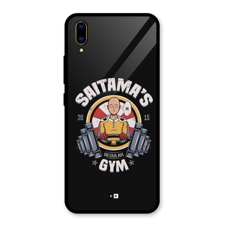 Saitama Gym Glass Back Case for Vivo V11 Pro